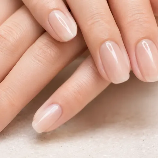 ツヤ感を活かしたニュアンスデザインのネイル